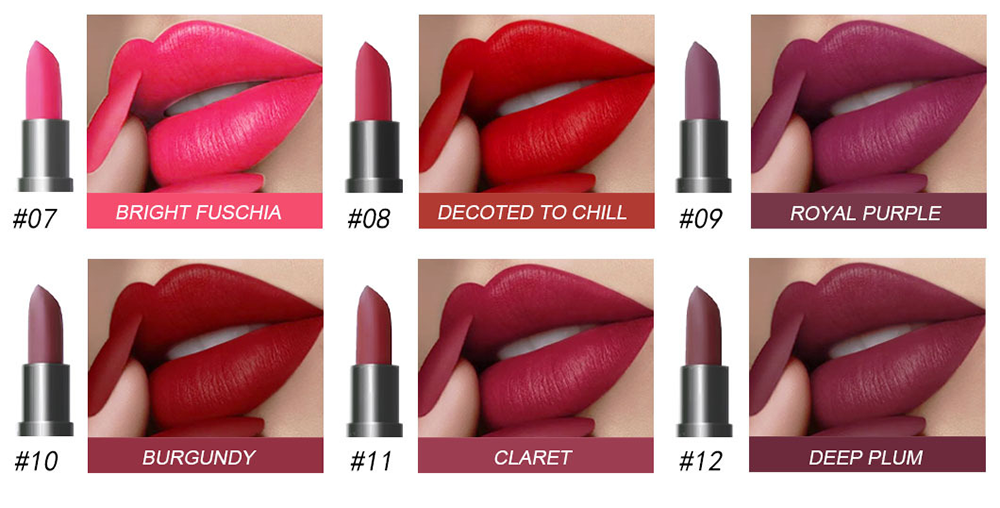 ELIL 6 Piece Matte lipstick set