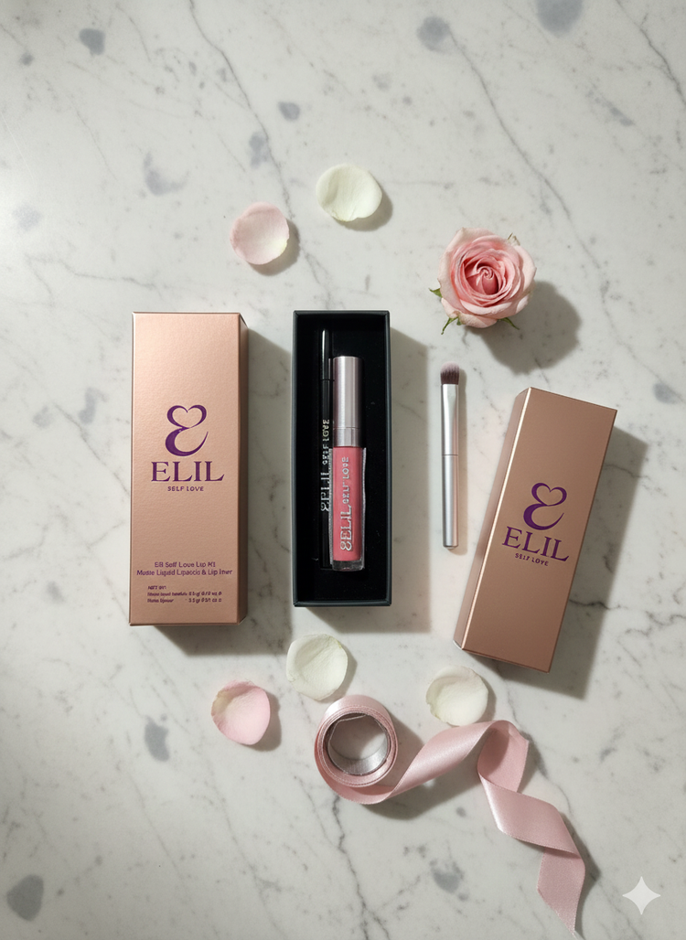 ELIL rose gold lip gift boxes